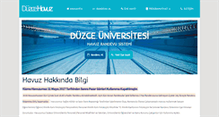 Desktop Screenshot of havuz.duzce.edu.tr