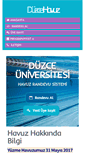 Mobile Screenshot of havuz.duzce.edu.tr