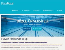 Tablet Screenshot of havuz.duzce.edu.tr