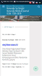 Mobile Screenshot of konuralptipdergi.duzce.edu.tr