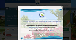 Desktop Screenshot of duzce.edu.tr